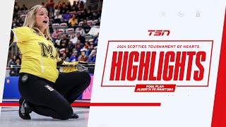 2024 SCOTTIES TOURNAMENT OF HEARTS HIGHLIGHTS Page Qualifier  Alberta vs Manitoba [upl. by Plossl]