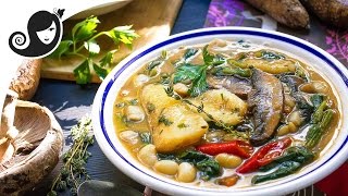 KatKat Manioc — Mauritian Cassava Yucca StewSoup  VeganVegetarian Recipe [upl. by Irolam]