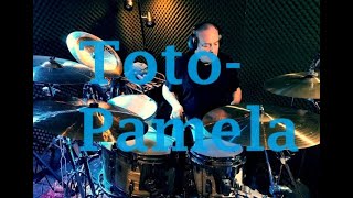 Pamela  Drum Cover  Toto [upl. by Okihcim504]