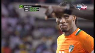 Zambia VS Ivory coast Final 2012 ALL PENALTY KICKS [upl. by Ffej]