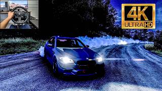 Night Drive Drift BMW M5 F10  Forza Horizon 5 Logitech G923 [upl. by Vachell]