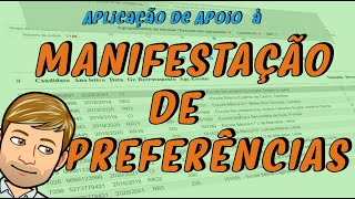 Tutorial Breve da aplicação de apoio à MANIFESTAÇÃO DE PREFERÊNCIAS [upl. by Ellennad]