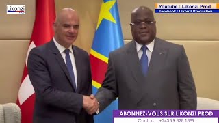 RDCSUISSE  Félix Tshisekedi et Alain BERSET Président de la Confédération Helvétique [upl. by Ecirtahs931]