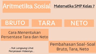 Cara Mudah menghitung Bruto Tara Neto dan Persentase Tara Neto lengkap dengan pembahasan Soal [upl. by Erolyat356]