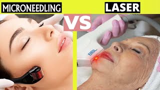 Microneedling vs Lasers  Which is Better [upl. by Ailugram]