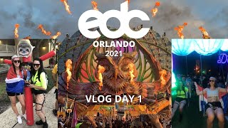 EUROPEAN GOES TO AN AMERICAN RAVE  EDC Orlando 2021 vlog 1 [upl. by Olga706]