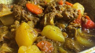 HOW TO COOK JAMAICAN CURRY GOAT RECIPE [upl. by Eonak]