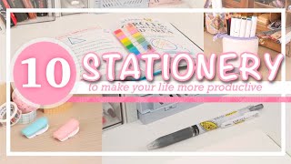 10 MUST HAVE STATIONERY ITEMS FOR STUDENTS in budget [upl. by Py]