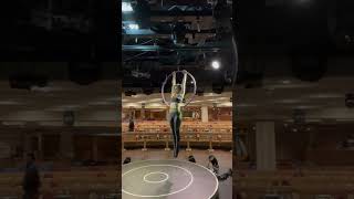 Aerial Lyra Hoop Dynamic Transition Trick aerial aerialist dynamic lyra hoop transition trick [upl. by Muns]