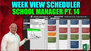 Learn How To Create A Drag amp Drop Week View Scheduler In Excel From Scratch School Manager Pt 14 [upl. by Tomas]