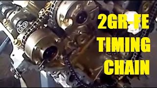 Timing Chain Valve Timing Toyota 35L V6 2GRFE Camry Highlander Rav4 RX350 [upl. by Gretna]