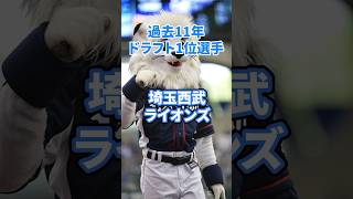 過去11年ドラフト1位選手埼玉西武ライオンズnpb プロ野球 野球 ドラフト1位 埼玉西武ライオンズ [upl. by Aleahcim]