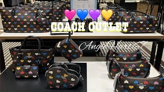 COACH OUTLET 💕NEW 2024 HEARTS MULTI COLOR PRINTS COLLECTION CLEARANCE 75 OFF angiehart67 [upl. by Helli]