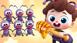 Ants Go Marching  Learn Numbers  Nursery Rhymes for Babies  BabyBus [upl. by Thordis]