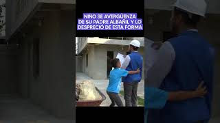 Niño se avergüenza de su padre albañil y lo despreció de esta forma historia viralvideo reflexion [upl. by Akerboom462]