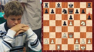 Magnus Carlsen vs Tor Gulbrandsen  2002  French Defence Tarrasch Chessworldnet [upl. by Aciemaj]