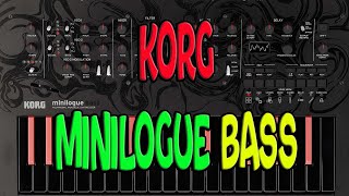 Korg Minilogue Bass playing on the filter and the envelope [upl. by Jordan]