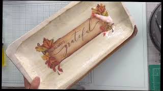 Three Fall Decor Rub on Transfer Ideas [upl. by Dorin]