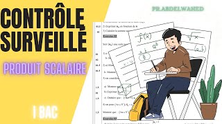 Contrôle surveillé en Produit scalaire 1 Année bac ScExp et ScMath [upl. by Shara]