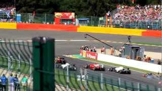 BIG CRASH spa francorchamps 2012 F1 [upl. by Ecinerev]