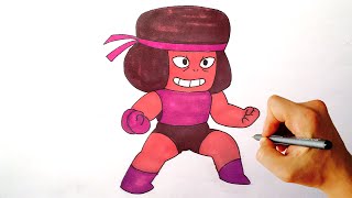 How to draw Ruby from Steven Universe drawing lesson [upl. by Ojadnama970]