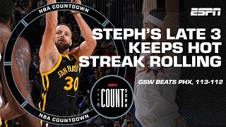 Suns vs Warriors Reaction That’s what Stephen Curry does – Bob Myers  NBA Countdown [upl. by Orlan]