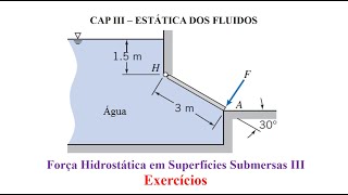 Força Hidrostática em Superfícies Submersas III [upl. by Esimaj]