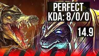 RENEKTON vs NASUS TOP  800 Legendary  JP Master  149 [upl. by Meridel401]