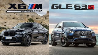 BMW X6 M Competition vs MercedesAMG GLE 63 S Coupe  The Battle of the Luxury SUVs x6 glecoupe [upl. by Tove]