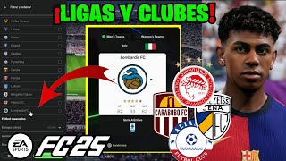 Por Fin Todas las Licencias de FC 25 Ligas y Clubes [upl. by Eltsirhc]