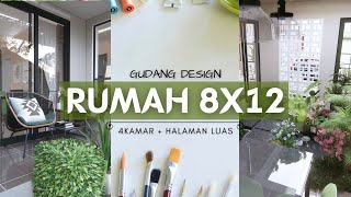 EP10 Denah Rumah Minimalis 8x12 4 kamar tidur amp Taman belakang luas [upl. by Teador]