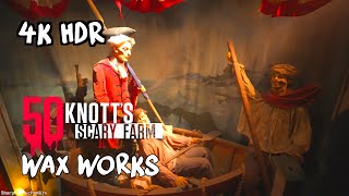 Wax Works maze at Knotts Scary Farm 2023 4K HDR [upl. by Dareece]