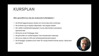 BPLN Byggprocessen Kursplan [upl. by Britta]