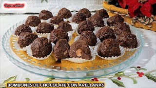 BOMBONES DE CHOCOLATE CON AVELLANAS SIN COCINAR NADA DELICIOSOS Y FÁCILES DE HACER [upl. by Sihunn136]