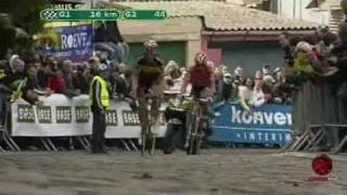 Cancellara and Boonen on the Muur [upl. by Musette]