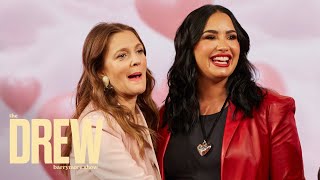 Demi Lovato Reacts to Sweet Surprise from Fiancé Jordan Lutes  The Drew Barrymore Show [upl. by Ahsinna]