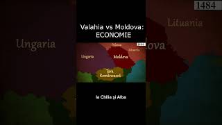 Valahia vs Moldova ECONOMIE shorts istorix istorie romania [upl. by Lladnek]