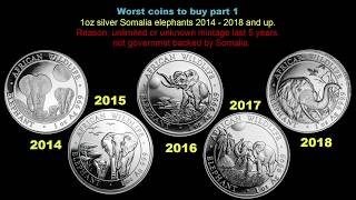 dont buy this coin somalia elephant silver coins worst coins [upl. by Giacamo]