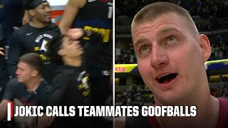 Theyre just goofballs  Nikola Jokic on teammates reaction to his 40th PT in Game 5  NBA on ESPN [upl. by Donnie]