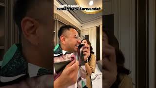 Raffi Ahmad di rumah baru Sarwendah artis raffiahmad nagitaslavina sarwendah rubenonsu fuji [upl. by Nyleuqaj]