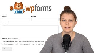 WPForms Tutorial deutsch Kontaktformulare in WordPress erstellen [upl. by Kucik]