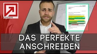 Das PERFEKTE Anschreiben formulieren  5 Tipps für das perfekte MUSTER Bewerbungsanschreiben [upl. by Eimarej]