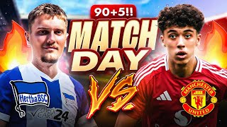 ICH SPIELE GEGEN MANCHESTER UNITED😱🔥 England Reise Vlog mit Hertha BSC👀 [upl. by Ranice]