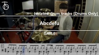 GAYLE abcdefu Live Isolated Drum Tracks Metronome 122 BPM [upl. by Suilenroc35]