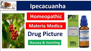 Ipecacuanha Homeopathic Medicine  Drug Picture  Materia Medica bhms homoeopathy ipecac [upl. by Eldnar]