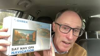 OHREX SAT NAV REVIEW  Footage on roads and motorways [upl. by Eniamreg]