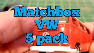 Matchbox VW 5 pack unboxing matchbox diecast [upl. by Yruama]