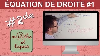 Déterminer une équation de droite connaissant deux points  Seconde [upl. by Jaimie]