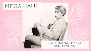 MEGA HAUL  Zara Mango HampM NafNaf Promod [upl. by Anon]