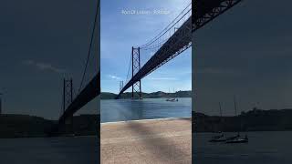 port of lisbon port lisboaportugal 25aprilbridge scooty boat aeroplane youtubeshorts travel [upl. by Gilson]